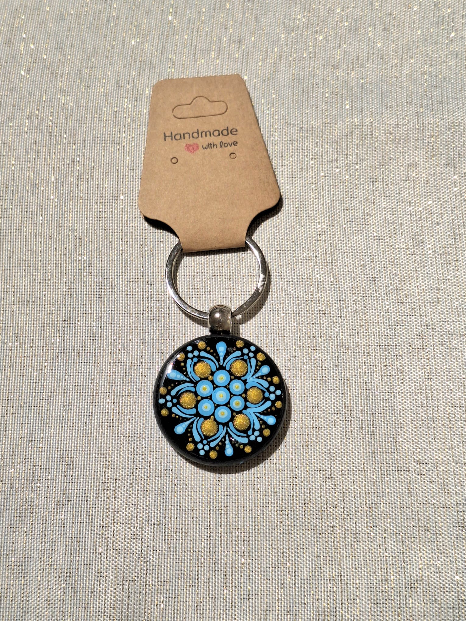 Portachiavi Turchese Oro